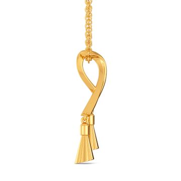 Tassel Swirls Gold Pendants