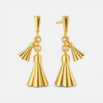 Tassel Tale Gold Earrings