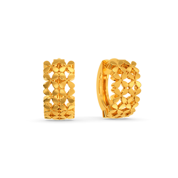 Wrap in Lace Gold Earrings