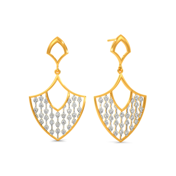 Sheer Lace Diamond Earrings