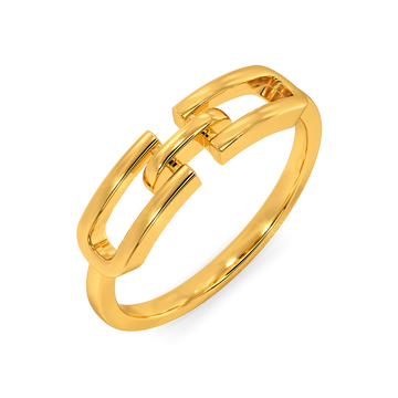 Fastened with Flair Gold Rings