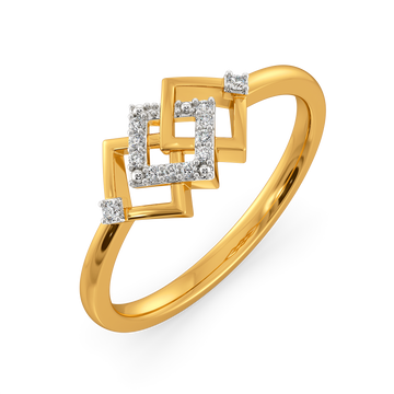 Belted Gleam Diamond Rings