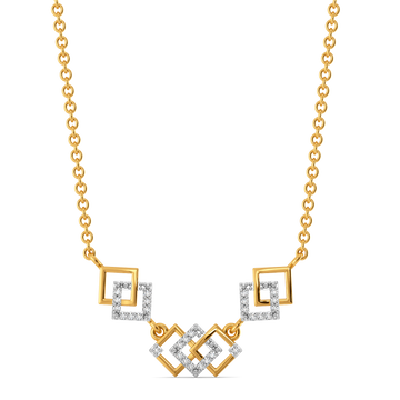Belted Gleam Diamond Necklaces