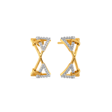 Strap the Sparkle Diamond Earrings