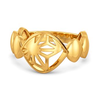 Bold Lace Gold Rings