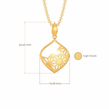 Bold Lace Gold Pendants