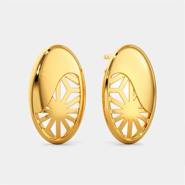 Lacy Reveal Gold Earrings