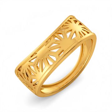 Lace It Up Gold Rings