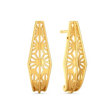 Lacy Unveil Gold Earrings