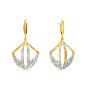 Rise n Grey Diamond Earrings
