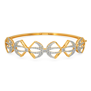 Happy in Greys Diamond Bangles