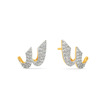Express in Grey Diamond Earrings
