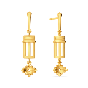 Cinch Statement Gold Earrings