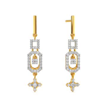 Signature Buckle Diamond Earrings