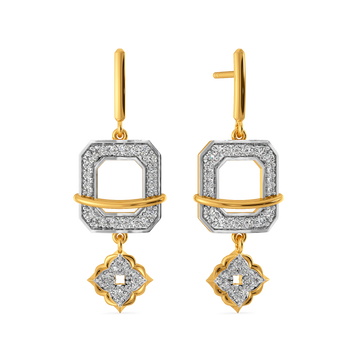 Buckle Muse Diamond Earrings