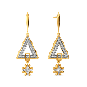 Baroque Buckle Diamond Earrings