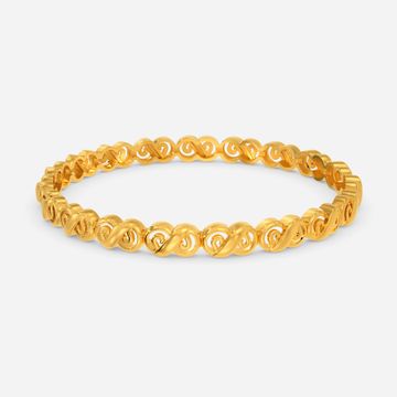 Abstract Novelty Gold Bangles