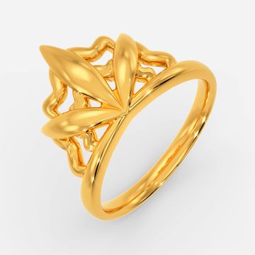 Print Penelope Gold Rings
