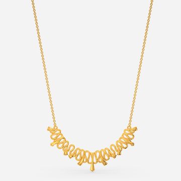 Shades Of Moss Gold Necklaces