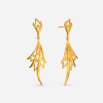 Herb Garden Gold Earrings