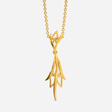 Herb Garden Gold Pendants