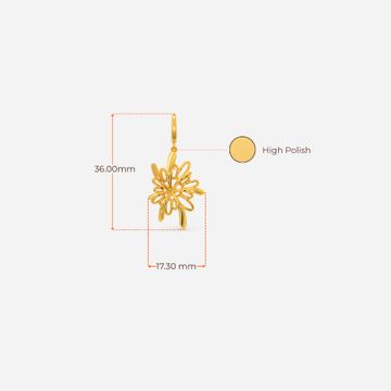 Psychedelic Renaissance Gold Earrings