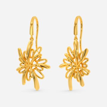 Psychedelic Renaissance Gold Earrings