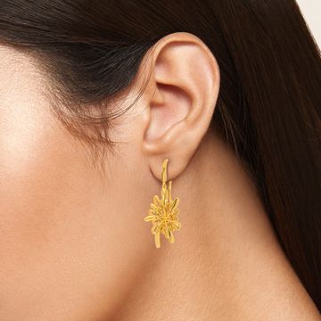 Psychedelic Renaissance Gold Earrings