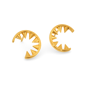 Power Punkz Gold Earrings