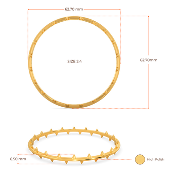 Power Punkz Gold Bangles