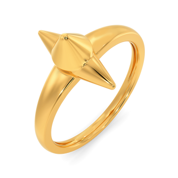 Sparks N Spikes Gold Rings