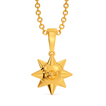 Sparks N Spikes Gold Pendants