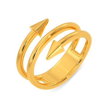 Edgy Creed Gold Rings