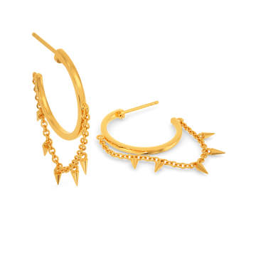 Punk Cover Gold Earrings