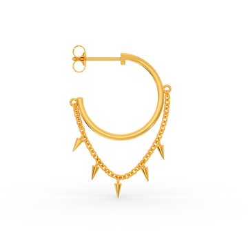 Punk Cover Gold Earrings