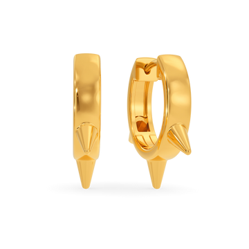 Sheer Punk Gold Earrings