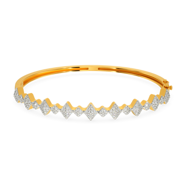 Frosted Spikes Diamond Bangles