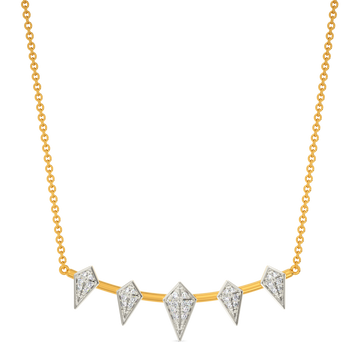 Frosted Spikes Diamond Necklaces