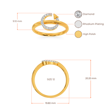 Radical Swirl Diamond Rings