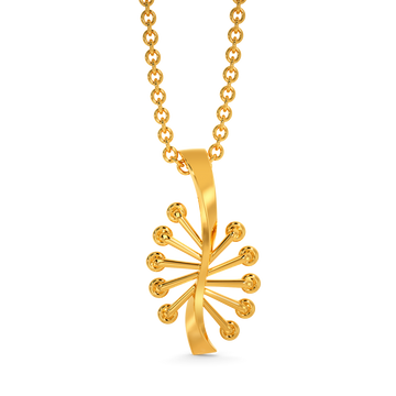 Lace Embrace Gold Pendants