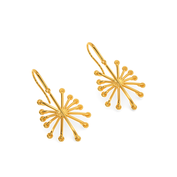 Perfectly Laced Gold Earrings