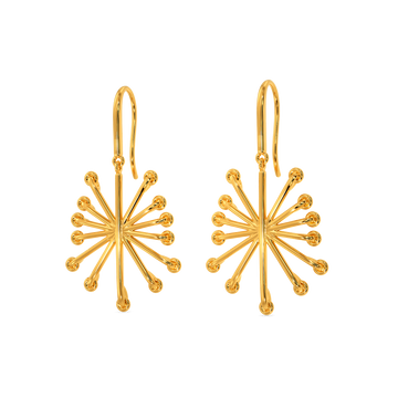 Perfectly Laced Gold Earrings