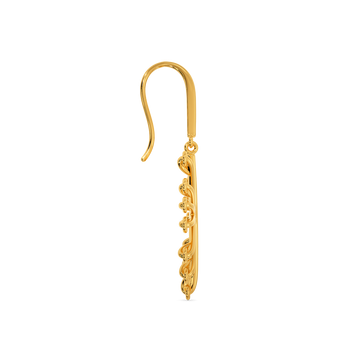 Perfectly Laced Gold Earrings