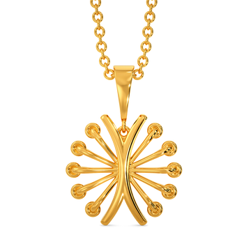 Perfectly Laced Gold Pendants