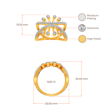 Lacy Shim  Diamond Rings