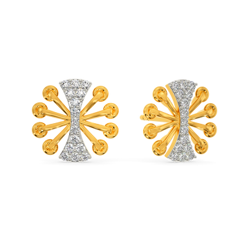 Lacy Shim  Diamond Earrings