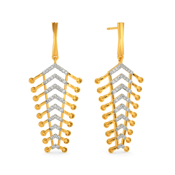 In A Lacy Mood Diamond Earrings