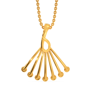 Laced Gold Pendants