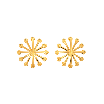 Lace Zeal  Gold Earrings