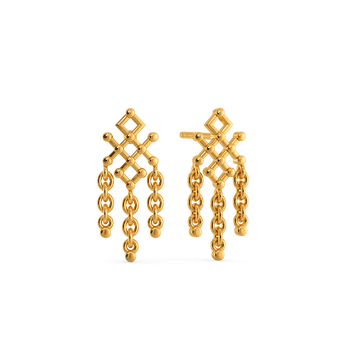 String Theory Gold Earrings